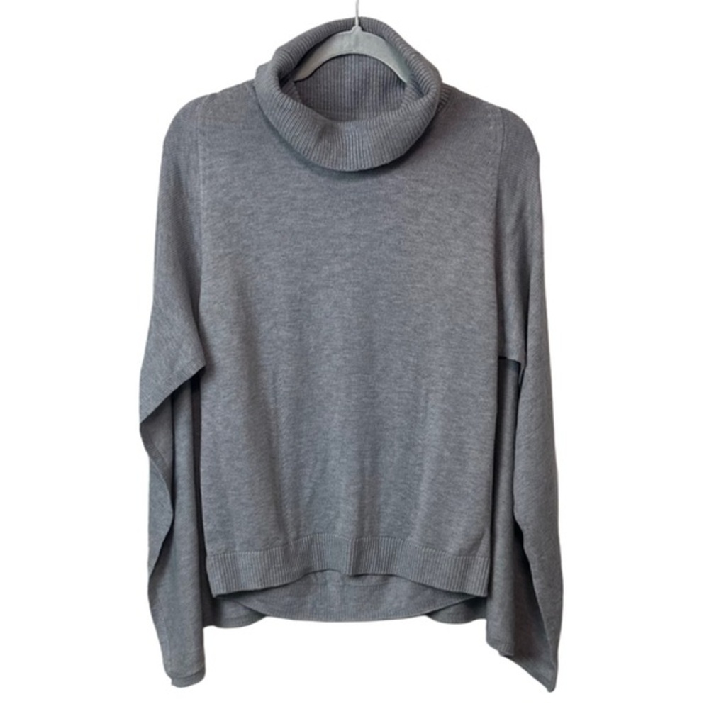 Banana Republic Turtleneck Poncho Cozy Knit Layer‎ Gray Womens Medium
